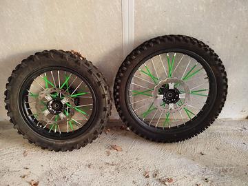 Ruote pit bike cross 17/14
