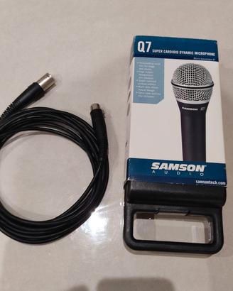 Microfono Samson Q7 + Cavo XLR