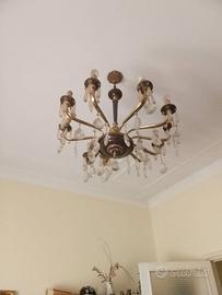 Lampadario Vintage 10 Luci in Stile Impe