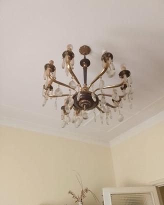 Lampadario Vintage 10 Luci in Stile Impe
