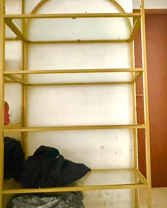 Set tre scaffali a 5 ripiani