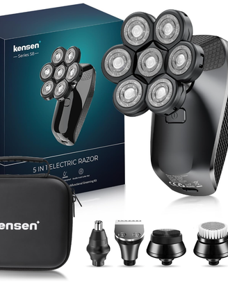 Rasoio Elettrico Kensen 7D Testa Calva e Barba - K
