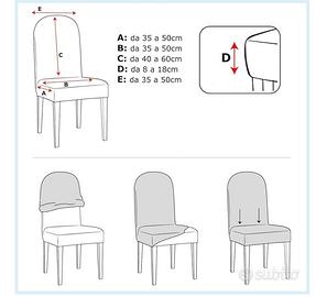 Fodere blu per sedie