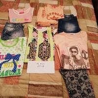 lotto 16 pz  vestiti estivi bimba 12 anni