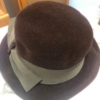 Cappello panno marrone
