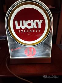 insegna vintage LUCKY Explorer 