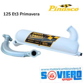 Marmitta Siluro Bianca Andrea PinascoVespa 125 ET3