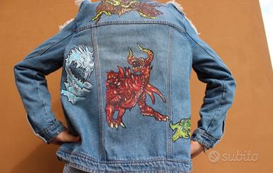 Giacca Jeans dipinta a mano
