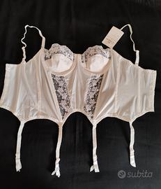 Corsetto con reggicalze avorio tg 3 La Felsinea