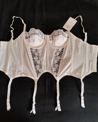 Corsetto con reggicalze avorio tg 3 La Felsinea