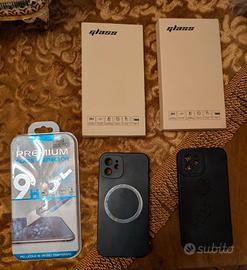 Cover e Vetri Temperati per iPhone 12 12 Pro Kit