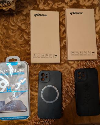 Cover e Vetri Temperati per iPhone 12 12 Pro Kit