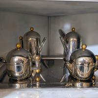 Servizio da thè in acciaio 