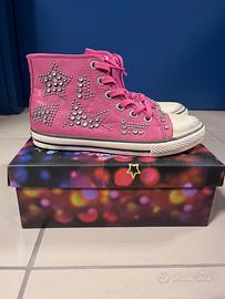 Scarpe ash rosa con borchie e zip 35