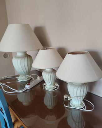 Trittico di lampade