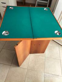 Tavolo da gioco consolle chiudibile burraco poker