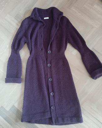 Cardigan color Viola Scuro di OLTRE