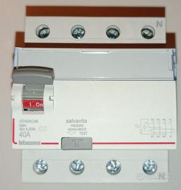 BTicino G743AC40 Btdin Differenziale 40A 30mA 4P