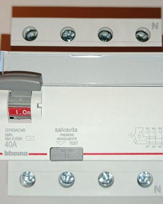BTicino G743AC40 Btdin Differenziale 40A 30mA 4P
