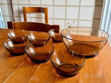 6 ciotole+insalatiera Duralex serie Le Gigogne