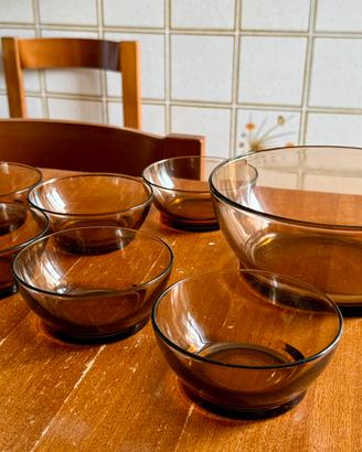 6 ciotole+insalatiera Duralex serie Le Gigogne