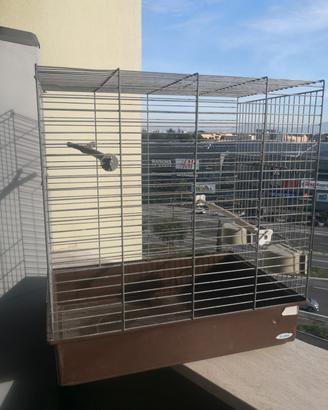 Gabbia canarini pappagalli + accessori