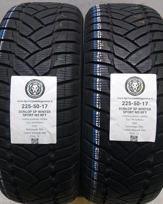 2 GOMME 225 50 17 DUNLOP A63906