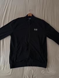 Felpa Tuta EA7 Emporio Armani Nera Zip