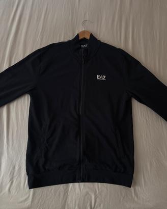 Felpa Tuta EA7 Emporio Armani Nera Zip