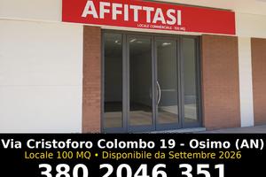 Osimo -Negozio 100mq Fronte Strada