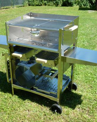 Barbecue a legna e carbonella inox 60GFULL- ilSimo