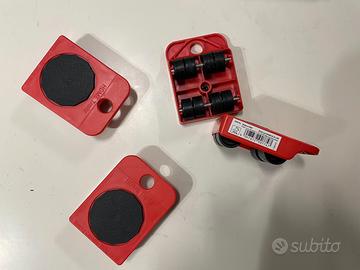 Set 4 pezzi - rotelle per spostare mobili