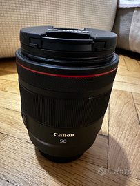 Canon RF 50mm L USM f/1.2 + filtro 77mm protettivo