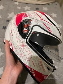 Casco AGV K3 SV Izumi Bianco Rosa moto e scooter