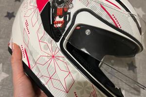 Casco AGV K3 SV Izumi Bianco Rosa moto e scooter