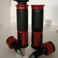 Manopole Rizoma Lux Rosse e Contrappesi