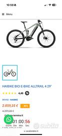 Ebike Haibike ALLTRAIL 4 29 Honeydew Misura L