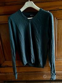 Pullover grigio cachemire M SOCIETE POUR LE TRICOT