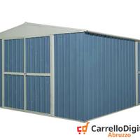 Box prefabbricato in acciaio 360x430cm 185kg blu