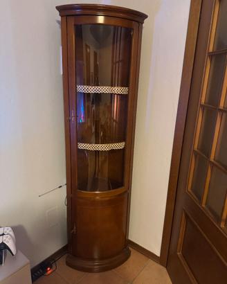 Vetrina Angolare in Legno