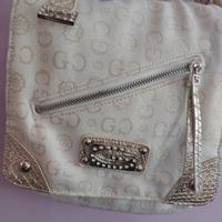 Borsa Gussaci vintage con tracolla color bianco