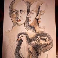Antonio Sciacca - Disegno originale 50x70