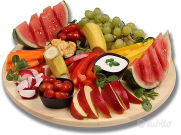 Vassoio girevole, legno massiccio, 39 cm