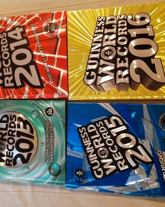Lotto 4 Libri Guinness World Records 2013/14/15/16