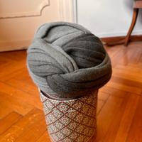 Cappello vintage anni 50 stile turbante grigio art