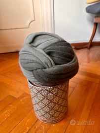Cappello vintage anni 50 stile turbante grigio art