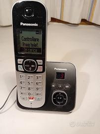 Telefono Panasonic Cordless con caricatore.