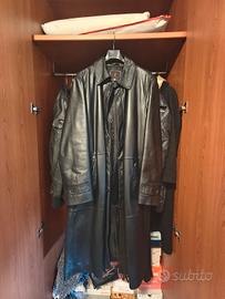 cappotto lungo in pelle tg xl