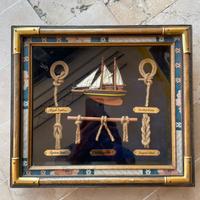 Quadro espositivo nodi marini in corda