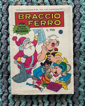 Braccio di Ferro Natale con poster n. 301 anni 80